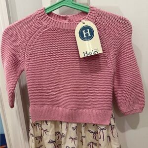 Hatley Pink Knit Sweater Dress for Kids